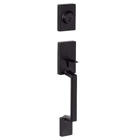 Sure-Loc Hardware Sure-Loc Hardware Stockholm Dummy Handleset with _Thumb Turn, Flat Black SH500 FBL